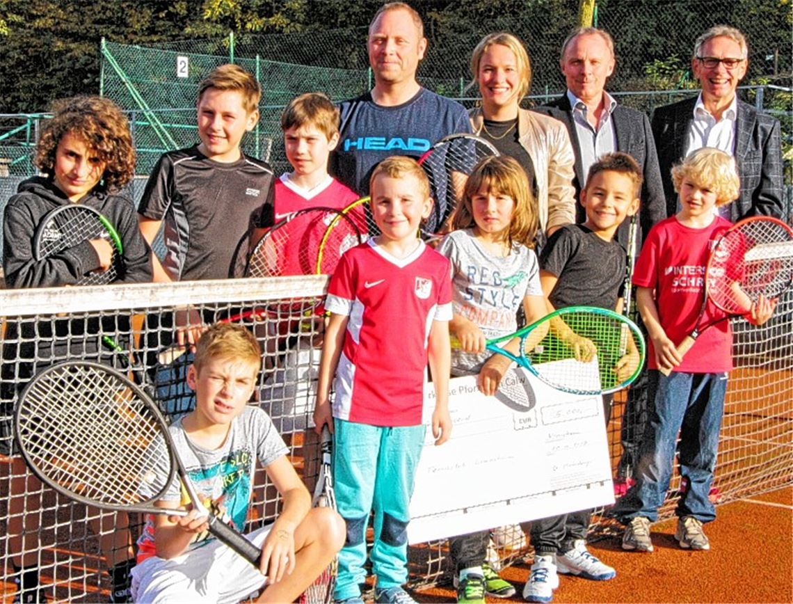 Unterstützung für den Tennisnachwuchs