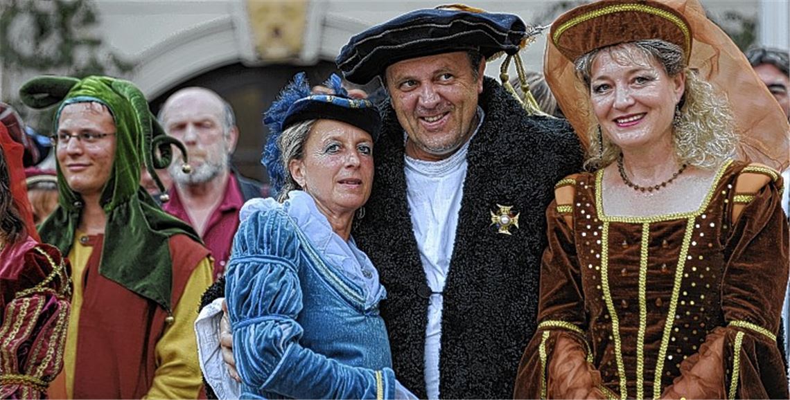 Eine ganze Stadt in Feierstimmung