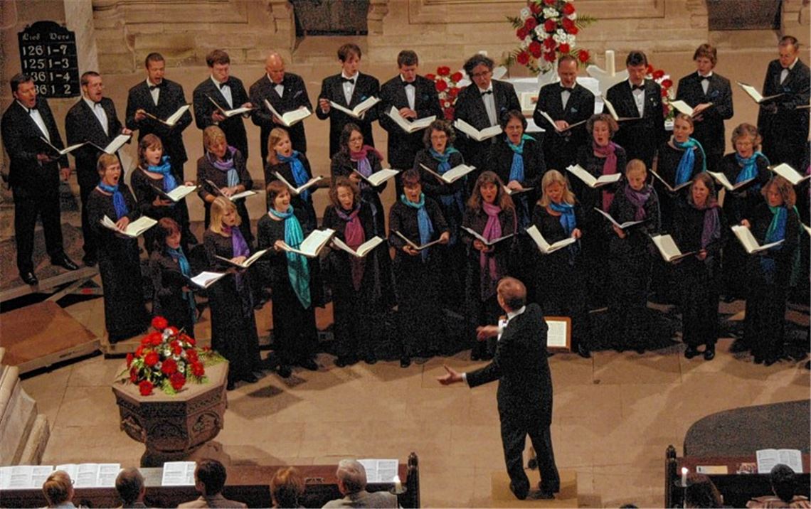 Der Maulbronner Kammerchor gehört unter der Leitung von Jürgen Budday zu den tragenden Säulen der Konzertreihe.
