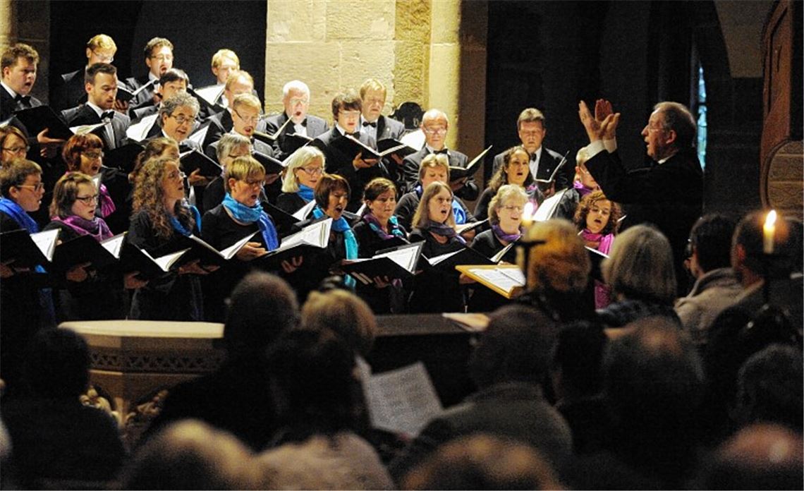 Der Maulbronner Kammerchor unter der Leitung von Professor Jürgen Budday.