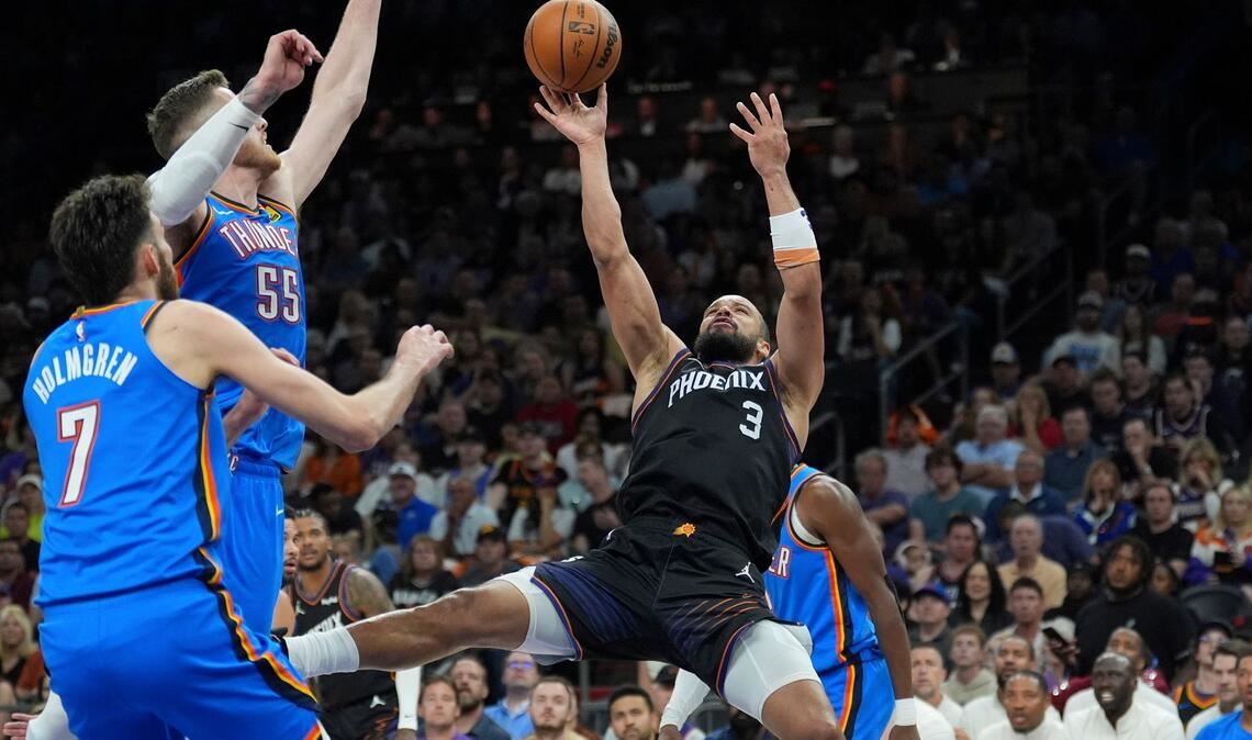 Der Meister ist eine Runde weiter: Die Oklahoma City Thunder gewannen alle vier Spiele gegen Phoenix.
