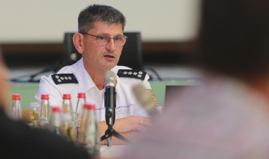 Der Mühlacker Leiter des Polizeireviers Achim Strobel. Foto: Disselhoff