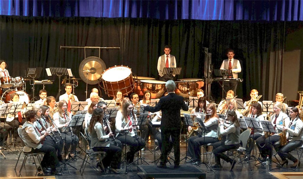 Der Musikverein Enzberg beim Wertungsspiel in Niefern. Am Ende vergibt die dreiköpfige Jury für die Darbietung die höchste Note. Foto: Bastian