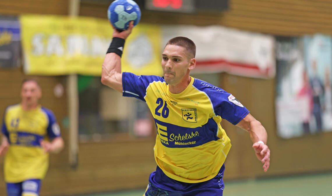 Der Neuzugang Jonathan Iberer zeigt eine starke Leistung. Foto: Müller