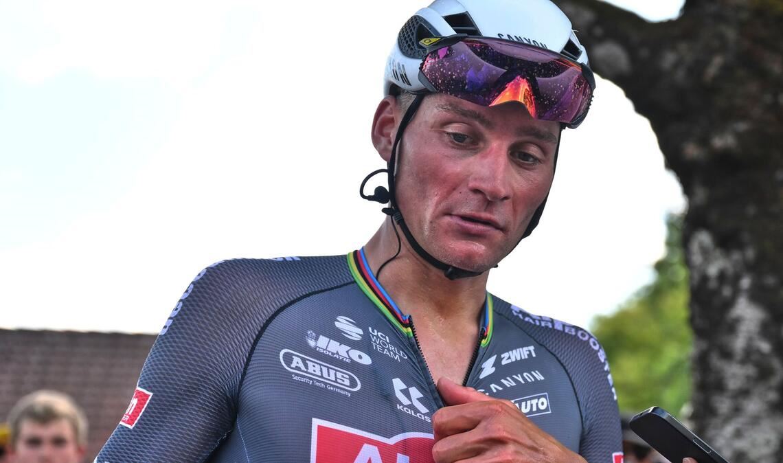 Der Niederländer Mathieu van der Poel musste bei der Tour de France wegen einer Lungenentzündung aufgeben.