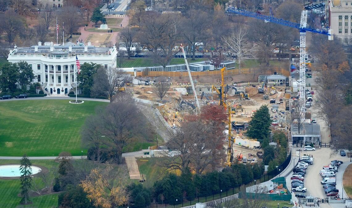 Der Ostflügel des Weißen Hauses musste dem Projekt bereits weichen. (Archivbild)