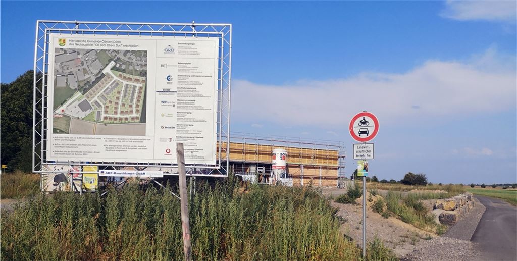 Der Plan für das Gebiet „Ob dem Obern Dorf“ ist teilweise nur noch Makulatur. Foto: Goertz