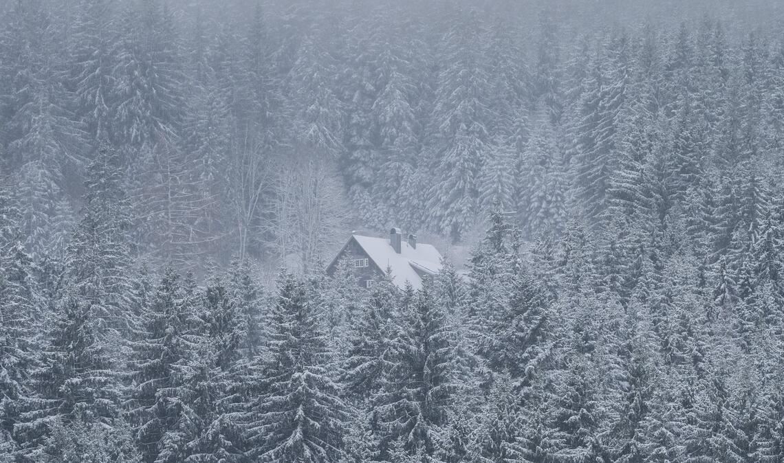Der Schneefall ist nach Angaben des DWD nicht außergewöhnlich.