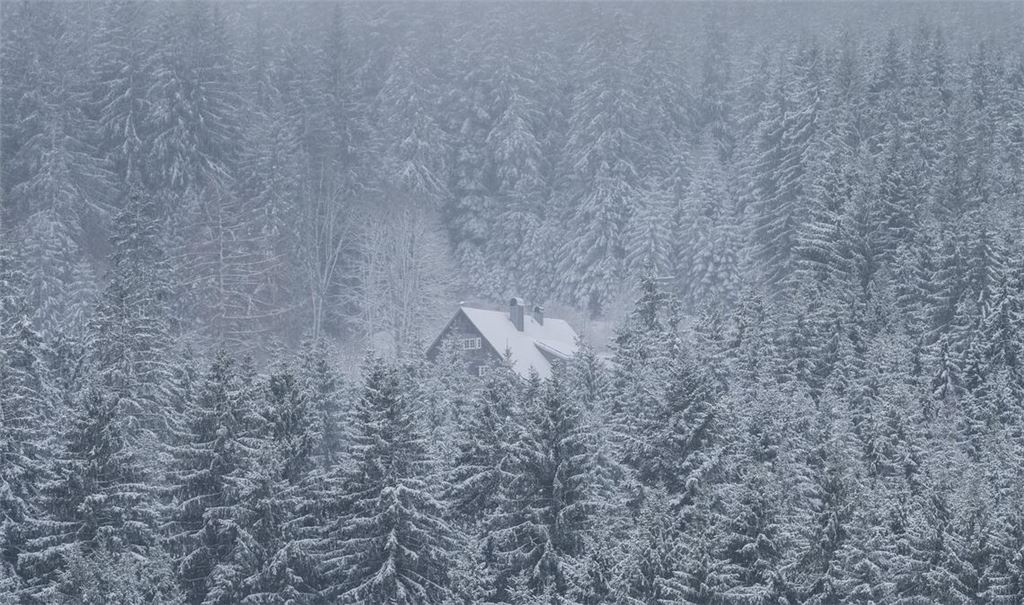 Der Schneefall ist nach Angaben des DWD nicht außergewöhnlich.