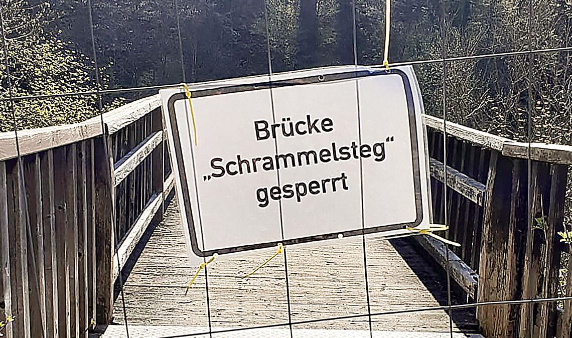 „Schrammelsteg“-Lösung ist in Sicht Der „Schrammelsteg“ im Mühlacker Stadtteil Enzberg ist nach wie vor ein Politikum. Jetzt zeichnet sich aber immerhin eine Lösung für das marode Bauwerk ab. Fotos: Archiv