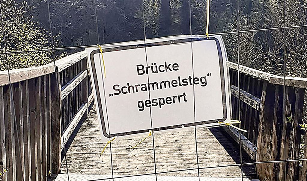 Der „Schrammelsteg“ im Mühlacker Stadtteil Enzberg ist nach wie vor ein Politikum. Jetzt zeichnet sich aber immerhin eine Lösung für das marode Bauwerk ab. Fotos: Archiv