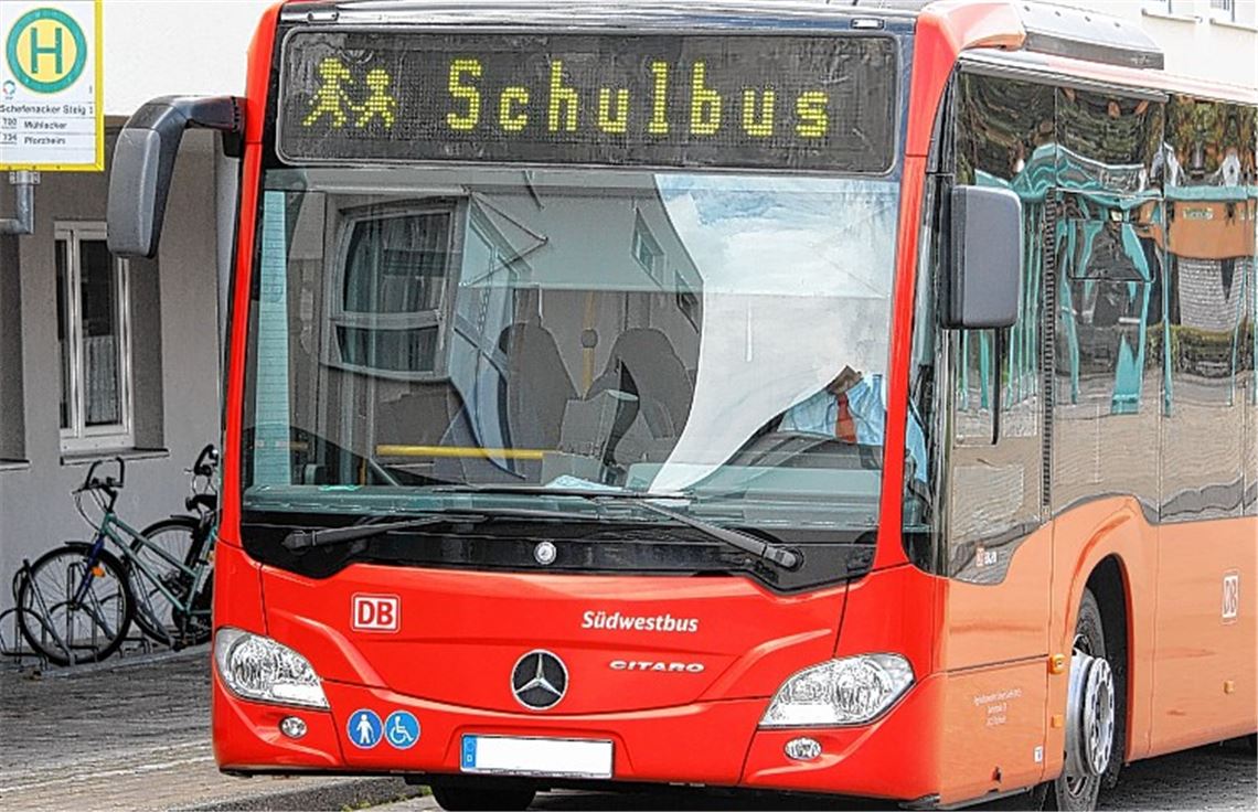 Der „Schulbus“ ist hier nur eine Fotomontage, doch in drei Wochen werden solche Busse zwischen Maulbronn und Illingen verkehren. 