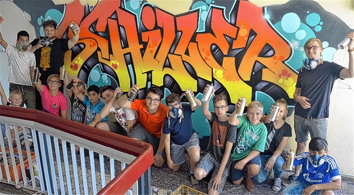Graffiti-Projekt zum Ferienstart