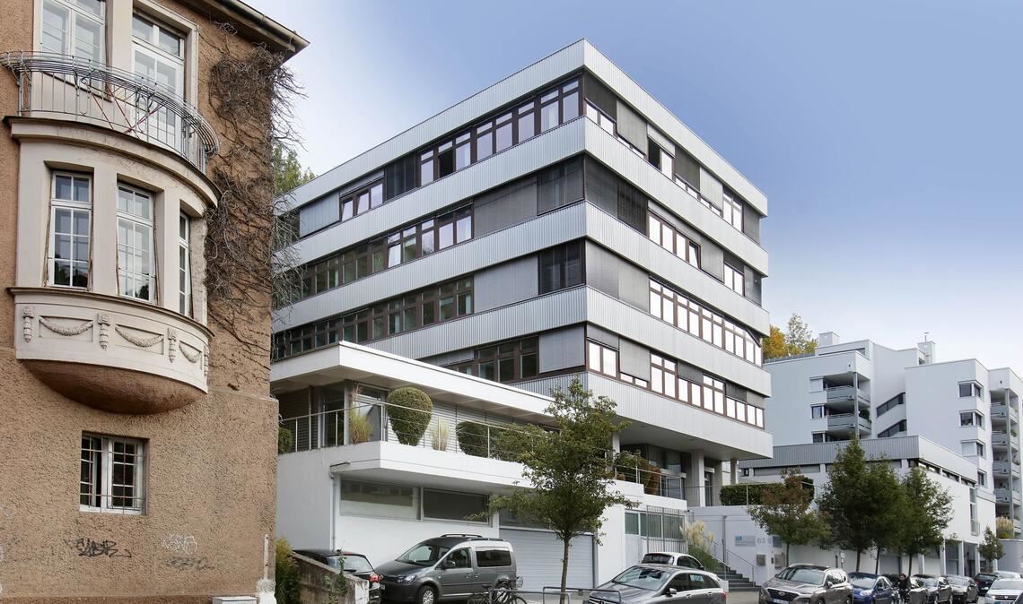 Der Sitz der Ärztekasse in Tübingen