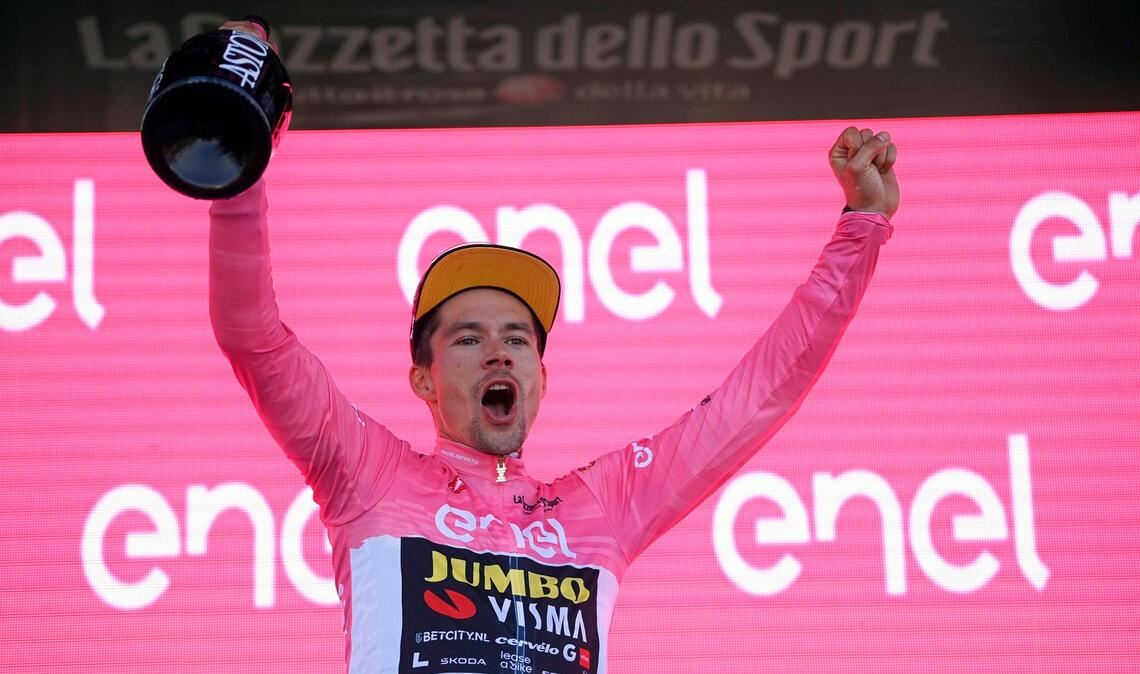 Der Slowene Primoz Roglic übernahm beim Giro das Rosa Trikot.