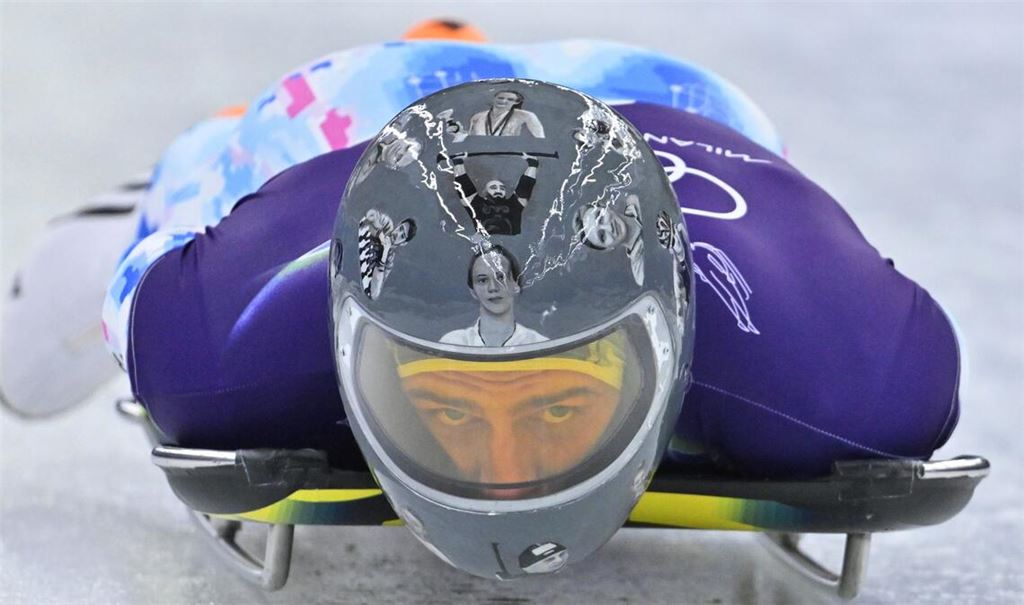 Der Stein des Anstoßes: Der Helm des ukrainischen Skeletonfahrer Wladyslaw Heraskewytsch