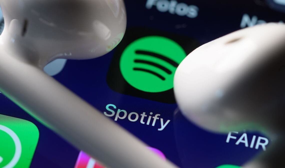 Der Streaminganbieter Spotify hat einen Überblick veröffentlicht. (Illustration)