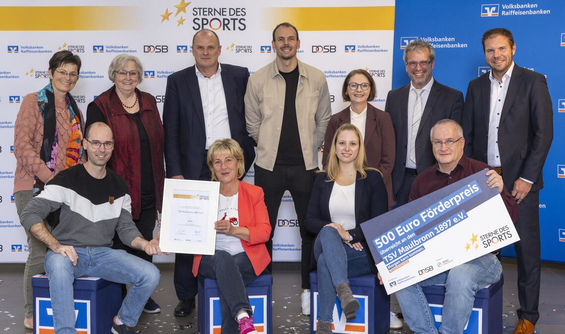 Der TSV erhält den Förderpreis bei der „Sterne des Sports“-Verleihung. Foto: Gerisch