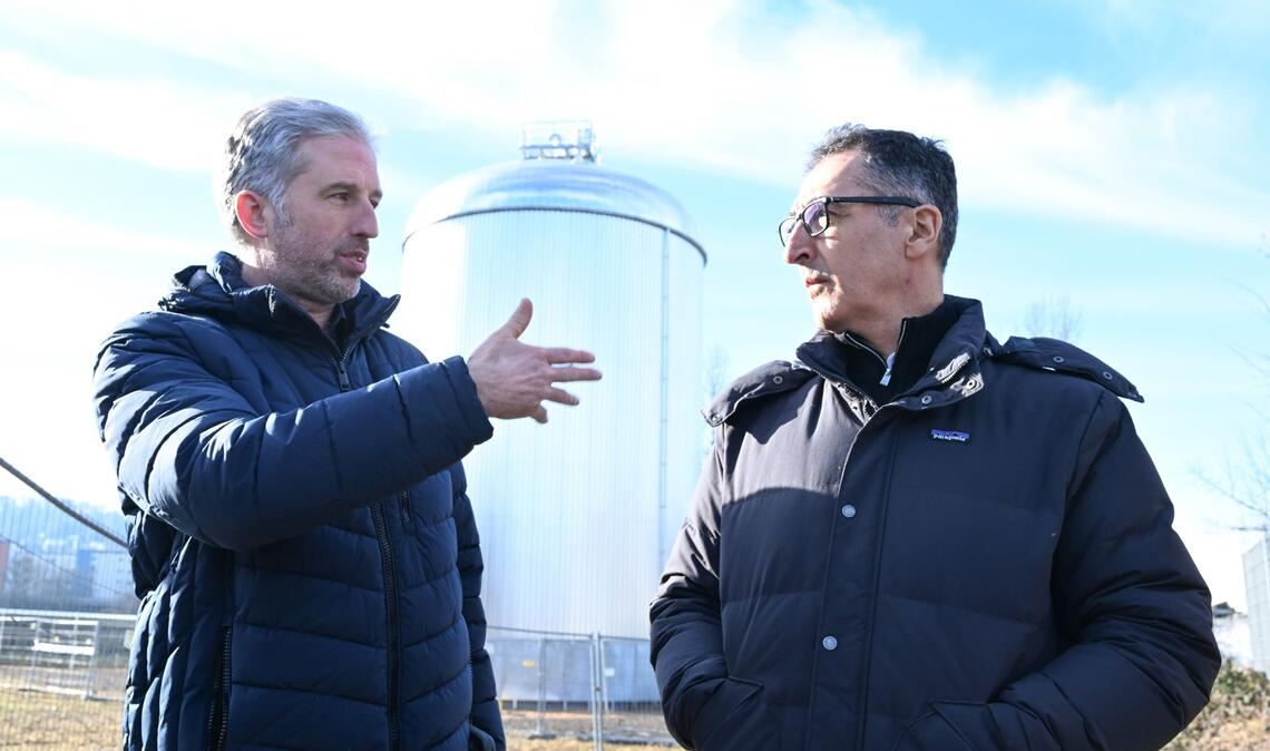 Der Tübinger OB Boris Palmer (links) und der Grünen-Spitzenkandidat Cem Özdemir