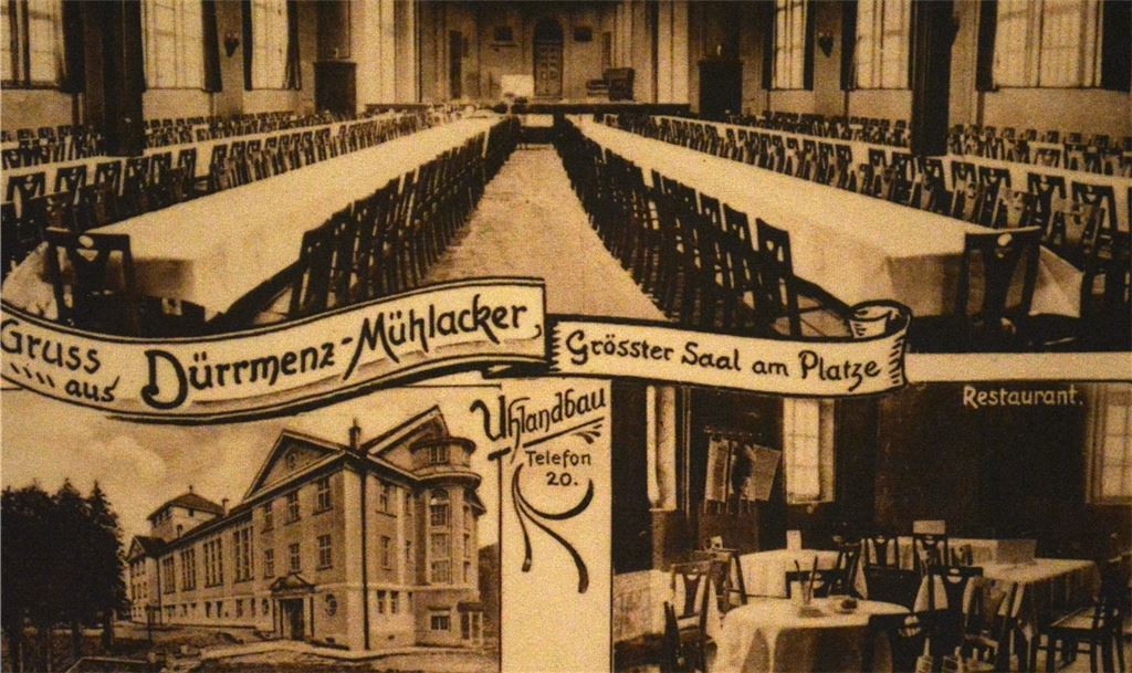 Der Uhlandbau in Mühlacker – einst sogar ein Postkartenmotiv. Fotos: Stahlfeld