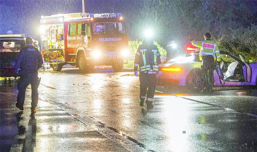 Der Unfallort nahe Freiburg.