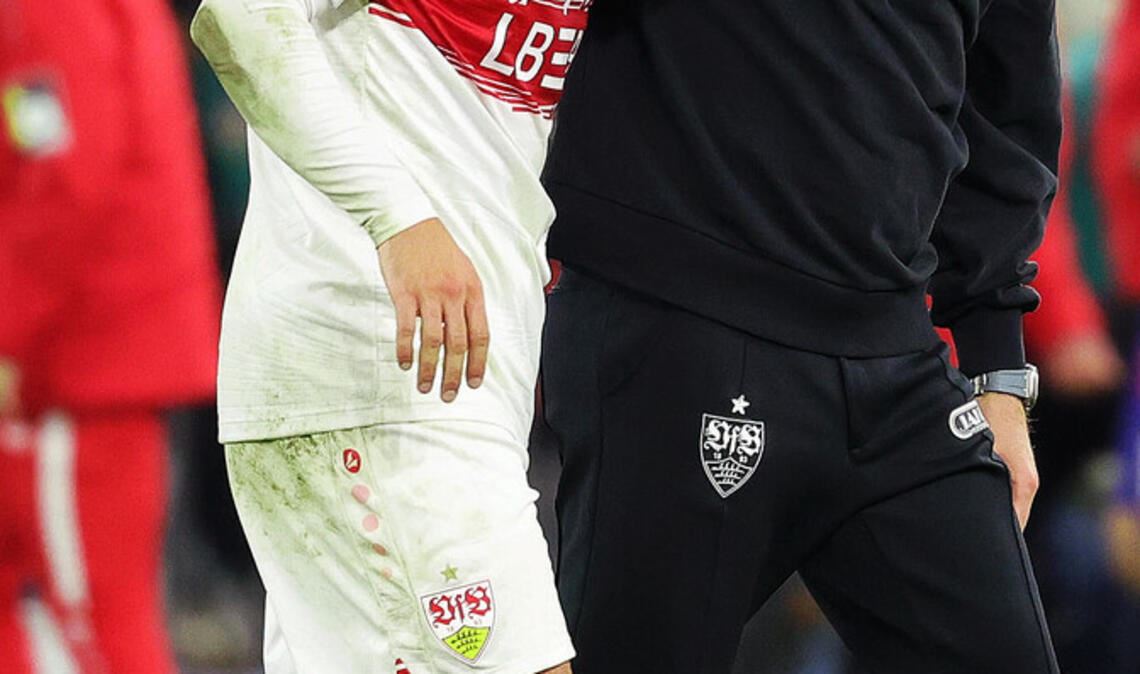 Der VfB-Trainer Sebastian Hoeneß weiß mit Deniz Undav umzugehen.