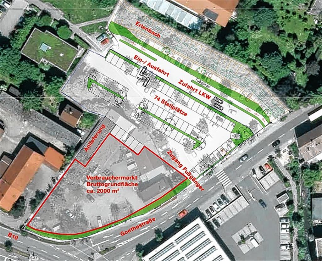 Supermarkt soll das Zentrum beleben
