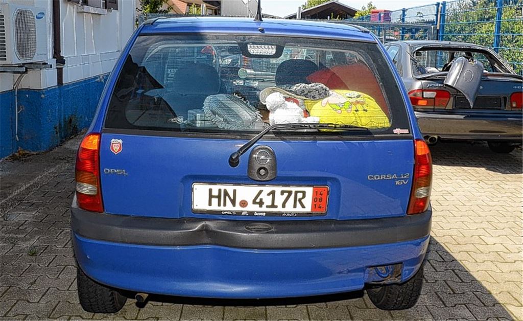 Der Wagen der Einbrecher.