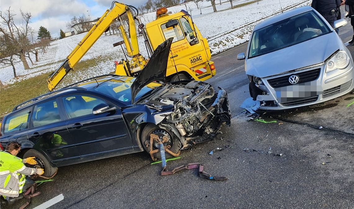 Ein Verletzter bei Zusammenstoß Der Zusammenstoß bei Wurmberg. Foto: myro