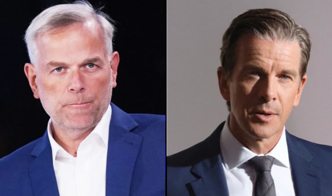 Der als vergleichsweise gemäßigt geltende AfD-Spitzenkandidat Leif-Erik Holm aus Mecklenburg-Vorpommern (links) bekommt heute das Wort bei Markus Lanz.