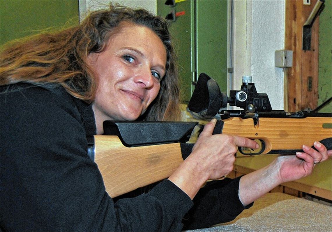 Der beste Blattschuss der gesamten Konkurrenz gelingt Sandra Kropp. Foto: Haller