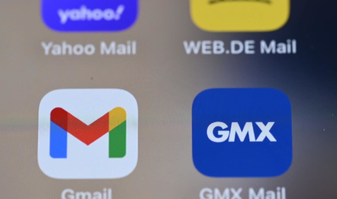 Der deutsche E-Mail-Dienst GMX konkurriert vor allem mit Gmail.