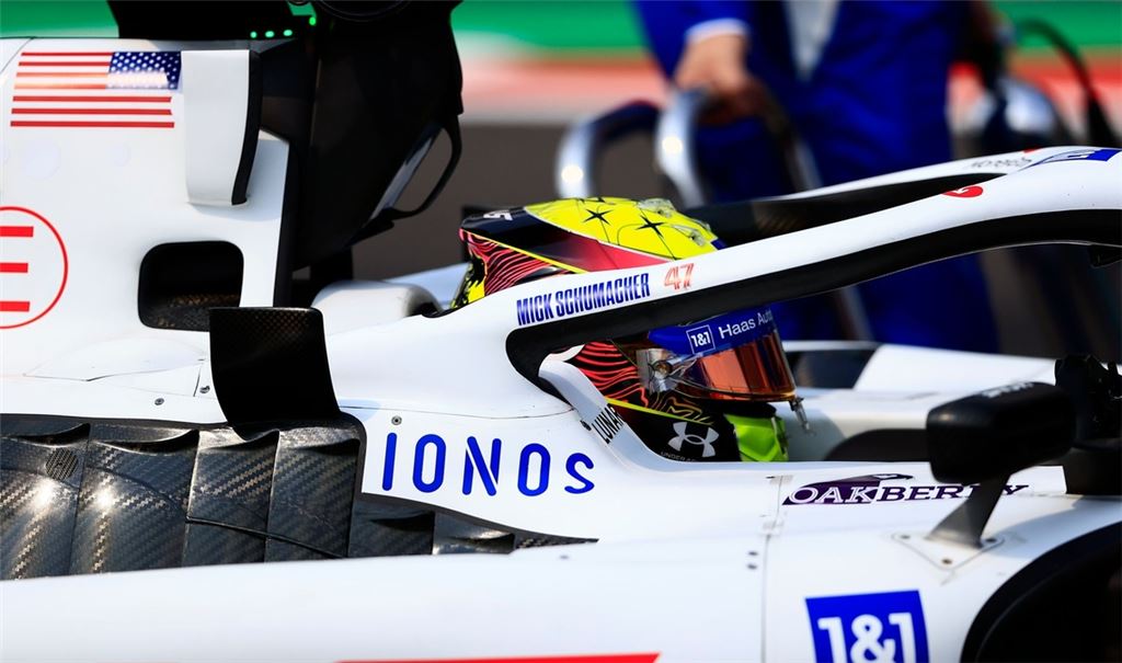 Der deutsche Haas-Pilot Mick Schumacher in Aktion.