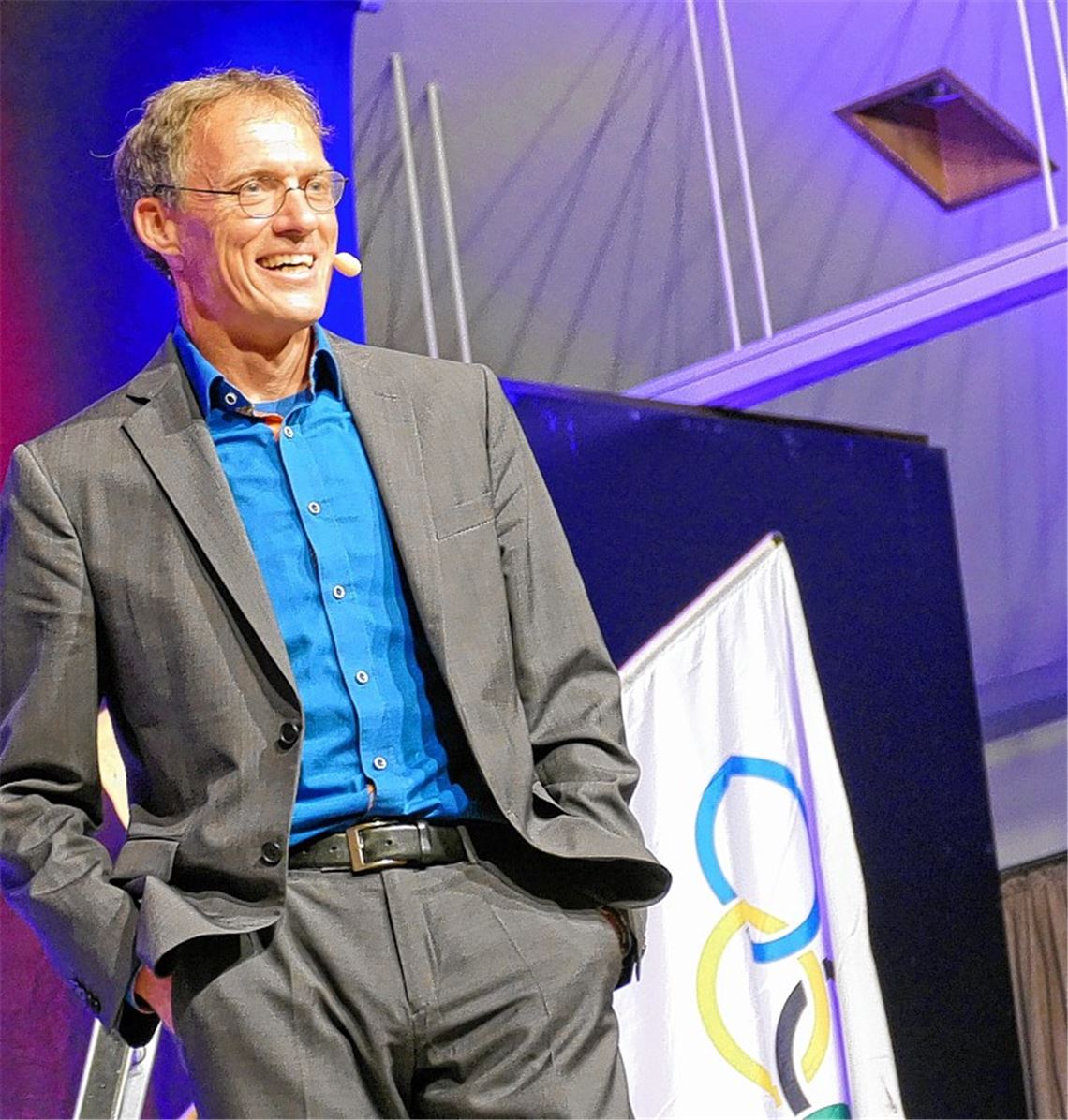 Dieter Baumann versprüht Witz unter Läufern