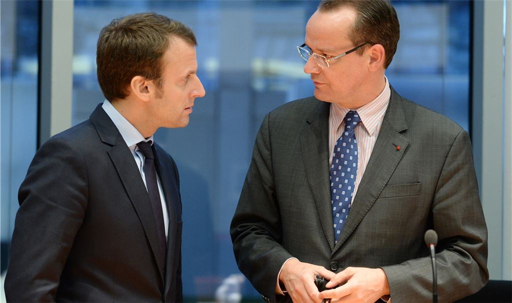Der erfahrene Europa-Politiker Gunter Krichbaum (re.) mit Frankreichs Staatspräsident Emmanuel Macron. Foto: privat