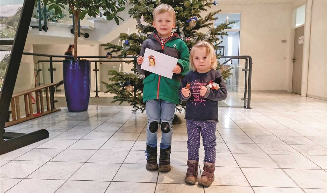 Der erste Preis des Weihnachts-Gewinnspiels geht an den sechs Jahre alten Louis König aus dem Stöckach. 