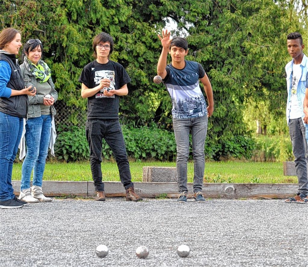 Schneller Deutsch lernen beim Boule