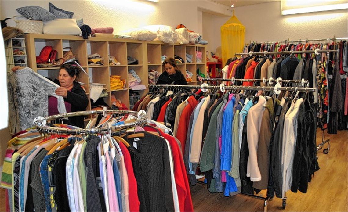 Der etwas andere Laden: Im Madita an der Industriestraße 14 – direkt beim Tafelladen – gibt es einwandfreie Secondhand-Ware zum kleinen Preis. Der Erlös fließt in die Arbeit der Diakonie.