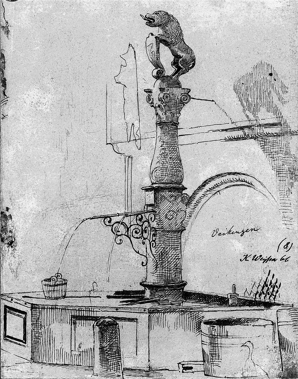 Der frühere Spitalbrunnen.privat