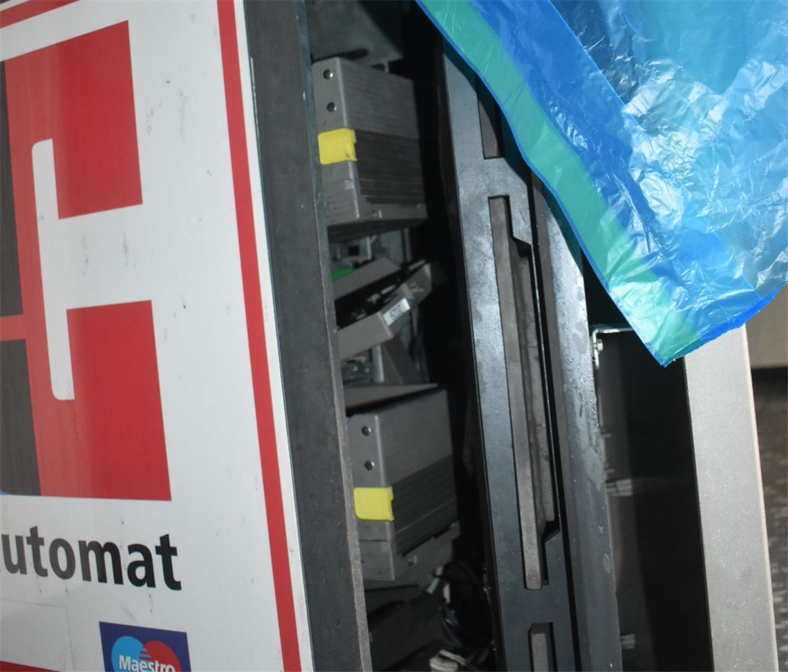 Der geknackte Automat. Foto: Myroshnichenko