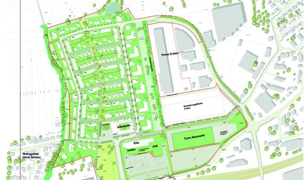 Der grobe Plan für das Ziegeleigelände steht, nun soll es möglichst rasch an die Umsetzung gehen. Grafik: MT/Stadt Mühlacker