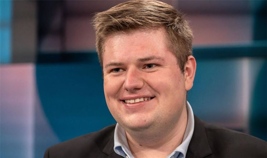 Der junge CDU-Abgeordnete Johannes Volkmann zu Gast bei „Hart aber fair“ am 27. Oktober 2025.