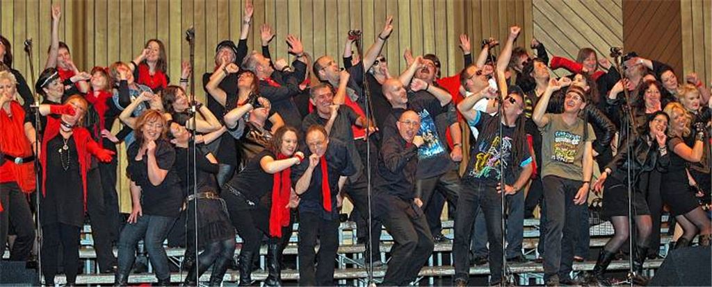 Der musikalische Wettstreit um den Titel „Deutschlands bester Chor“ beschert dem Publikum im Mühlehof eine abwechslungsreiche Show.