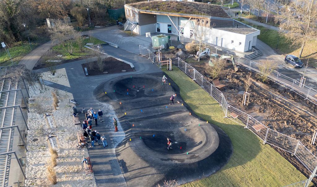 Der neue Kleinkinder-Pumptrack. Foto: Fotomoment