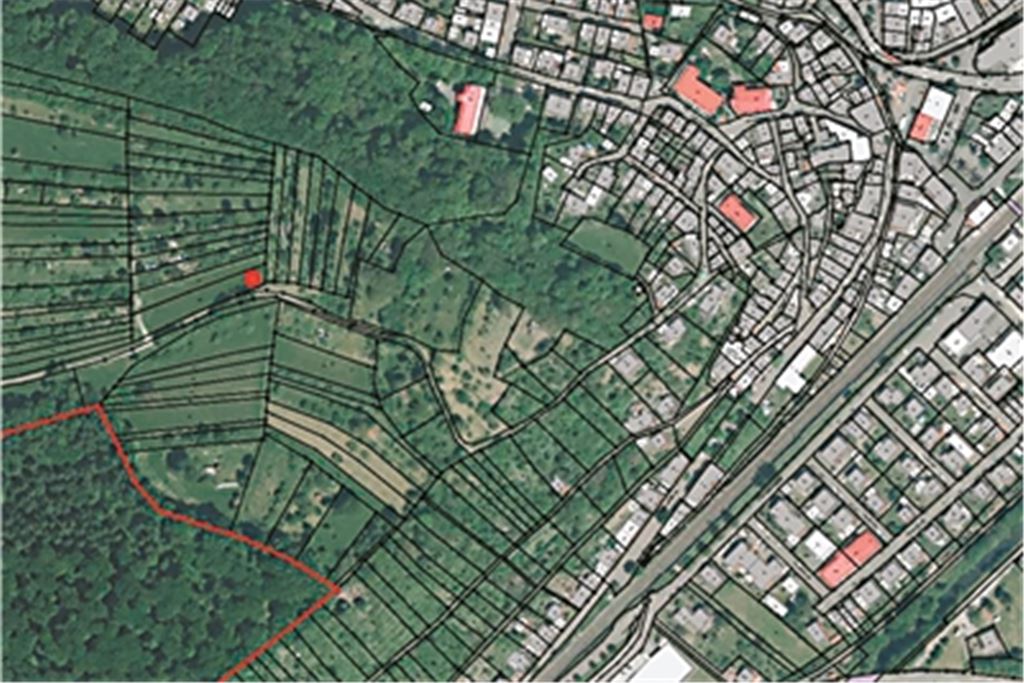 Der rote Punkt zeigt es an: Hier soll ein Mobilfunkmast gebaut werden. Karte: Stadt Mühlacker