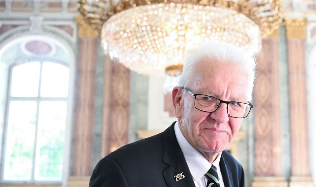 Der scheidende Ministerpräsident von Baden-Württemberg, Winfried Kretschmann