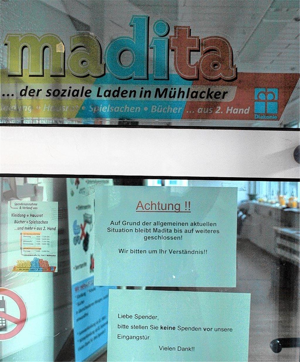 Sozialer Laden schließt vorsorglich die Pforten