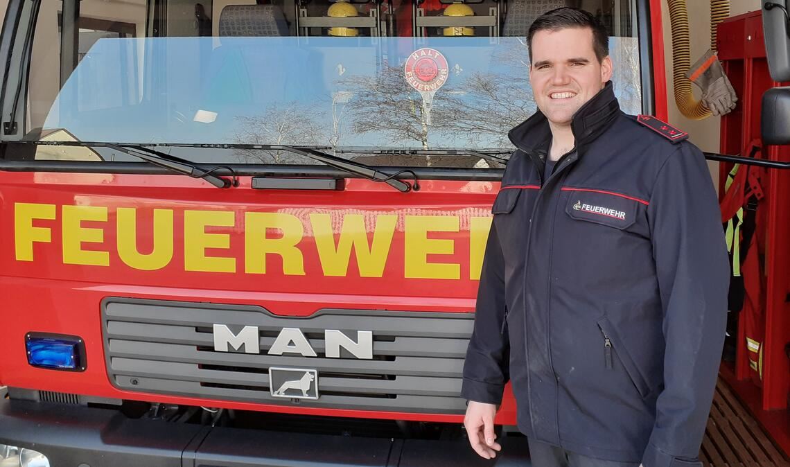 Der stellvertretende Abteilungskommandant von Kleinvillars, Daniel Blanc, ist ein gutes Beispiel für gelungene Nachwuchsgewinnung: Er war schon in der Jugendwehr aktiv. Foto: privat