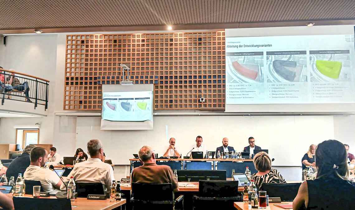 Desillusionierend: In einer Sondersitzung des Gemeinderats stellen Immobilienexperten das Ergebnis ihrer Standort- und Marktanalyse für das Mühlehof-Grundstück vor. Foto: Eier