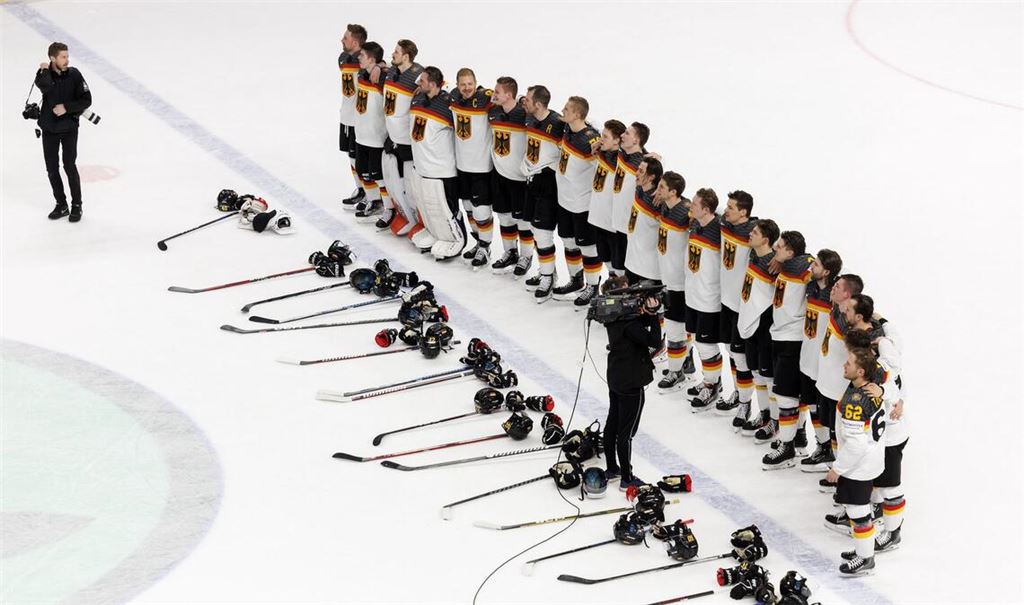 Deutschlands Eishockey-Nationalteam tritt am Samstag gegen die USA an.